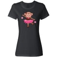 thumbnail image 1 of Inktastic Ballerina Dance Monkey Women's T-Shirt, 1 of 5