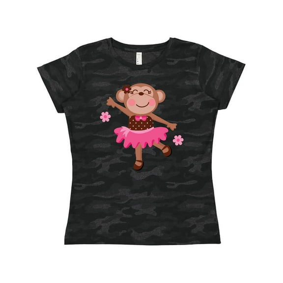 Inktastic Ballerina Dance Monkey Women's T-Shirt