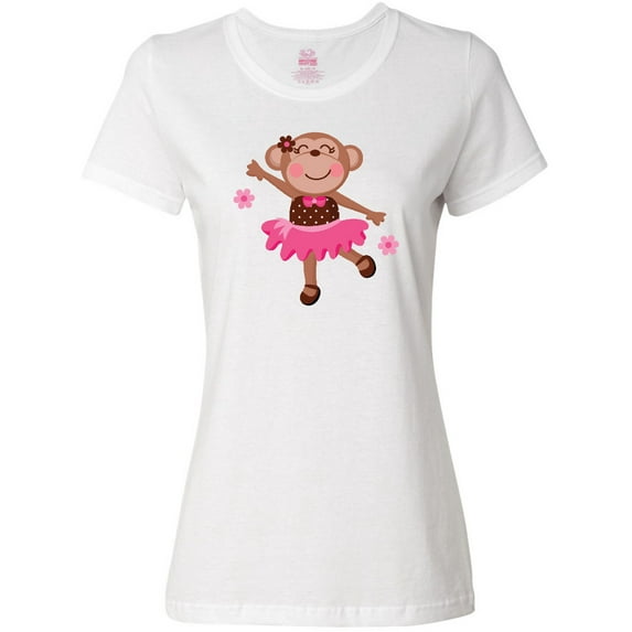 Inktastic Ballerina Dance Monkey Women's T-Shirt