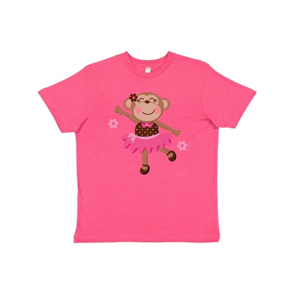 Inktastic Ballerina Dance Monkey Youth T-Shirt