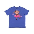 thumbnail image 1 of Inktastic Ballerina Dance Monkey Youth T-Shirt, 1 of 5