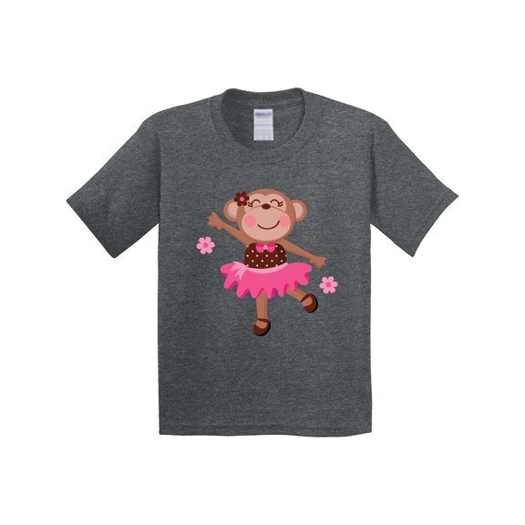 Inktastic Ballerina Dance Monkey Youth T-Shirt