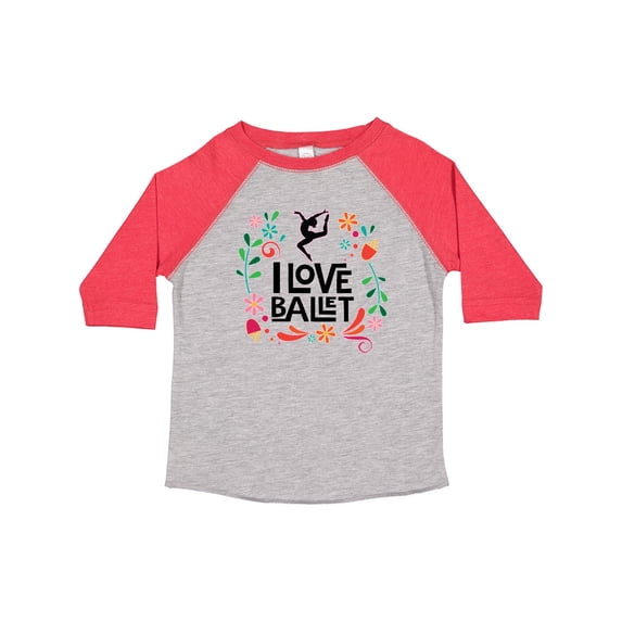 Inktastic Ballerina Dancer I Love Ballet Girls Toddler T-Shirt