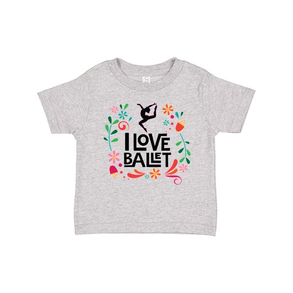 Inktastic Ballerina Dancer I Love Ballet Girls Toddler T-Shirt