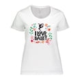 thumbnail image 1 of Inktastic Ballerina Dancer I Love Ballet Women's Plus Size T-Shirt, 1 of 5