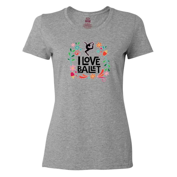 Inktastic Ballerina Dancer I Love Ballet Women's T-Shirt