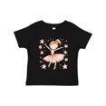 thumbnail image 1 of Inktastic Ballerina Girl in Pink Girls Toddler T-Shirt, 1 of 5