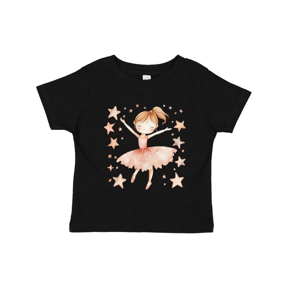 Inktastic Ballerina Girl in Pink Girls Toddler T-Shirt