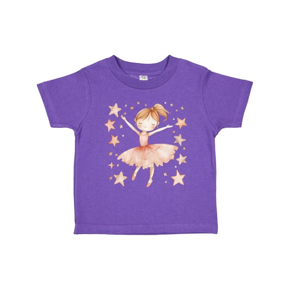 Inktastic Ballerina Girl in Pink Girls Toddler T-Shirt