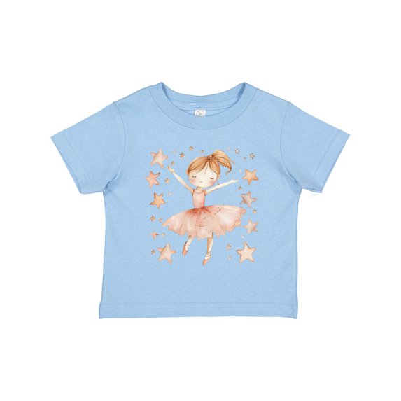 Inktastic Ballerina Girl in Pink Girls Toddler T-Shirt