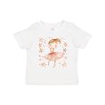 thumbnail image 1 of Inktastic Ballerina Girl in Pink Girls Toddler T-Shirt, 1 of 5