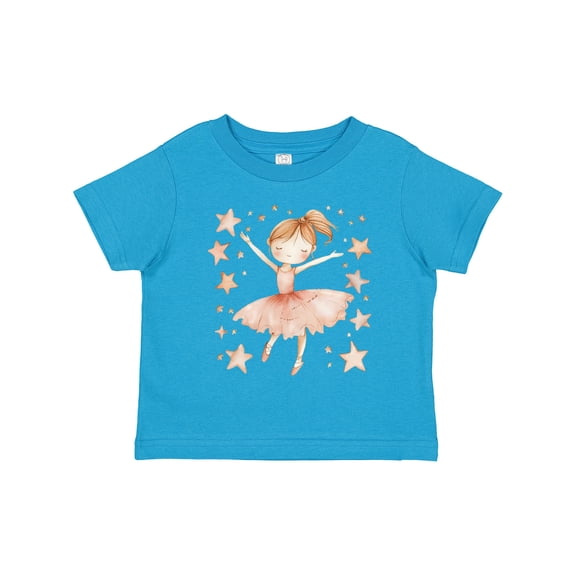 Inktastic Ballerina Girl in Pink Girls Toddler T-Shirt