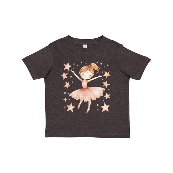 Inktastic Ballerina Girl in Pink Girls Toddler T-Shirt