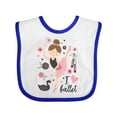 thumbnail image 1 of Inktastic Ballerina I Love Ballet Dance Girls Baby Bib, 1 of 4
