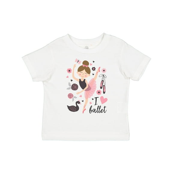 Inktastic Ballerina I Love Ballet Dance Girls Toddler T-Shirt
