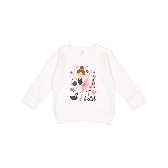 Inktastic Ballerina I Love Ballet Dance Toddler Sweatshirt