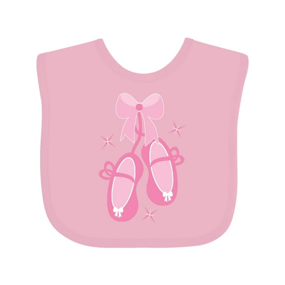 Inktastic Ballerina Pink Ballet Slippers Girls Baby Bib