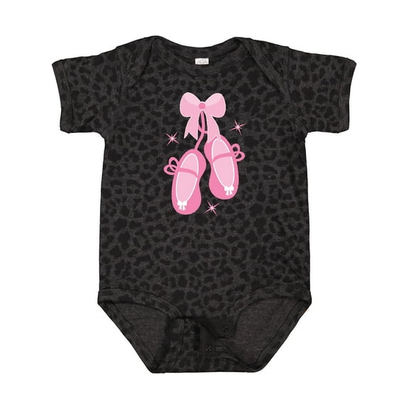 Inktastic Ballerina Pink Ballet Slippers Girls Baby Bodysuit
