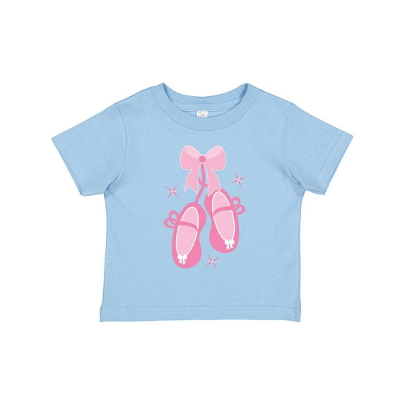 Inktastic Ballerina Pink Ballet Slippers Girls Toddler T-Shirt