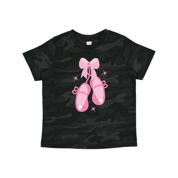 Inktastic Ballerina Pink Ballet Slippers Girls Toddler T-Shirt