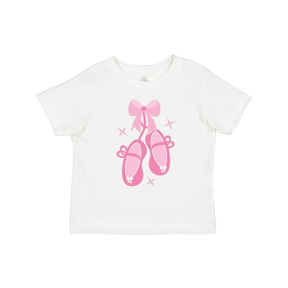 Inktastic Ballerina Pink Ballet Slippers Girls Toddler T-Shirt