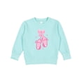 thumbnail image 1 of Inktastic Ballerina Pink Ballet Slippers Toddler Sweatshirt, 1 of 4