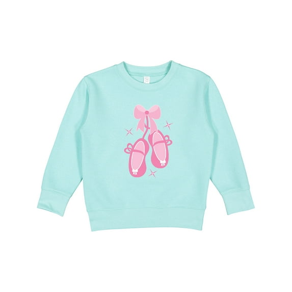 Inktastic Ballerina Pink Ballet Slippers Toddler Sweatshirt