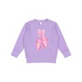 thumbnail image 1 of Inktastic Ballerina Pink Ballet Slippers Toddler Sweatshirt, 1 of 4