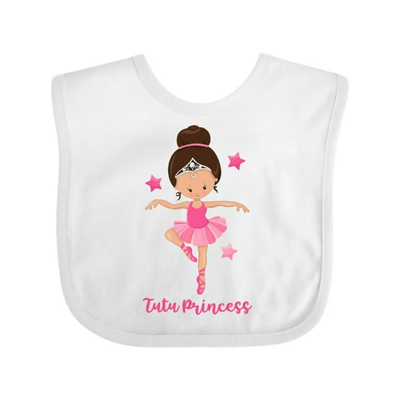Inktastic Ballerina Tutu Princess Girls Baby Bib
