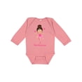 thumbnail image 1 of Inktastic Ballerina Tutu Princess Girls Long Sleeve Baby Bodysuit, 1 of 5