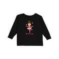 thumbnail image 1 of Inktastic Ballerina Tutu Princess Girls Long Sleeve Toddler T-Shirt, 1 of 5