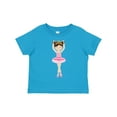 thumbnail image 1 of Inktastic Ballerina with Two Buns Girls Toddler T-Shirt, 1 of 5