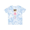 thumbnail image 1 of Inktastic Ballerina with Two Buns Girls Toddler T-Shirt, 1 of 5