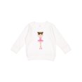 thumbnail image 1 of Inktastic Ballerina with Two Buns Toddler Sweatshirt, 1 of 4