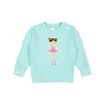 thumbnail image 1 of Inktastic Ballerina with Two Buns Toddler Sweatshirt, 1 of 4