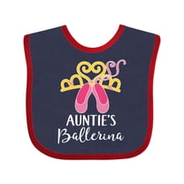 Inktastic Ballet Dancer Auntie Ballerina Shoes Girl Girls Baby Bib