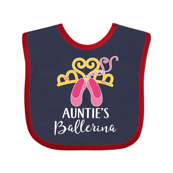 Inktastic Ballet Dancer Auntie Ballerina Shoes Girl Girls Baby Bib