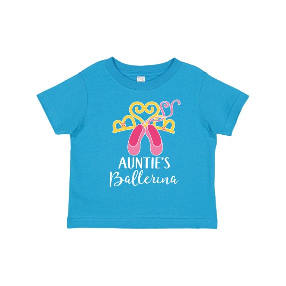 Inktastic Ballet Dancer Auntie Ballerina Shoes Girl Girls Toddler T-Shirt