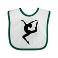 thumbnail image 1 of Inktastic Ballet Dancer Silhouette Ballerina Girls Baby Bib, 1 of 4