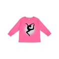 thumbnail image 1 of Inktastic Ballet Dancer Silhouette Ballerina Girls Long Sleeve Toddler T-Shirt, 1 of 5