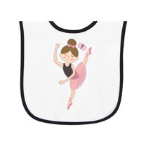 Inktastic Ballet Dancer for Little Girls Baby Terry Cloth Bib