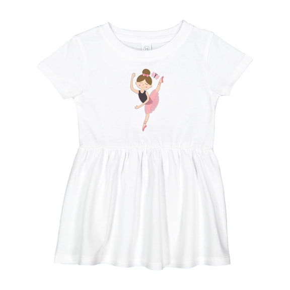 Inktastic Ballet Dancer for Little Girls Girls Baby Dress