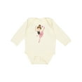 thumbnail image 1 of Inktastic Ballet Dancer for Little Girls Girls Long Sleeve Baby Bodysuit, 1 of 5