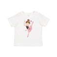 thumbnail image 1 of Inktastic Ballet Dancer for Little Girls Girls Toddler T-Shirt, 1 of 5