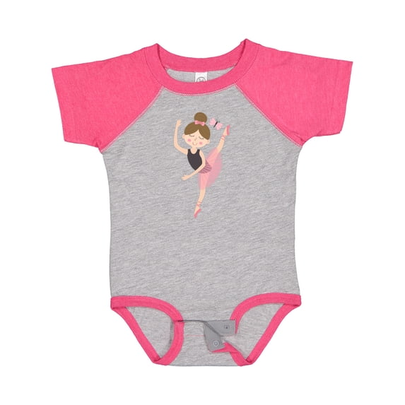 Inktastic Ballet Dancer for Little Girls Girls Baby Bodysuit