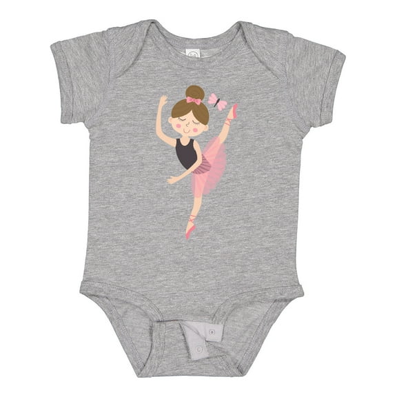 Inktastic Ballet Dancer for Little Girls Girls Baby Bodysuit
