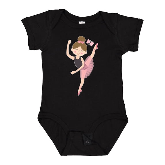 Inktastic Ballet Dancer for Little Girls Girls Baby Bodysuit
