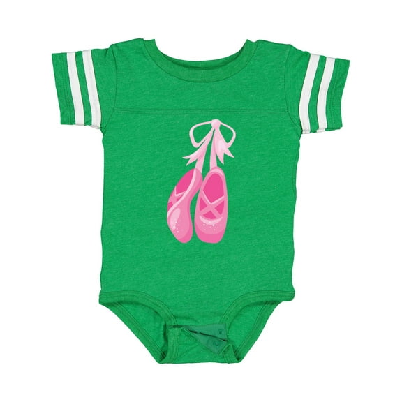 Inktastic Ballet Shoes, Ballet Slippers, Ballet Dance, Pink Girls Baby Bodysuit