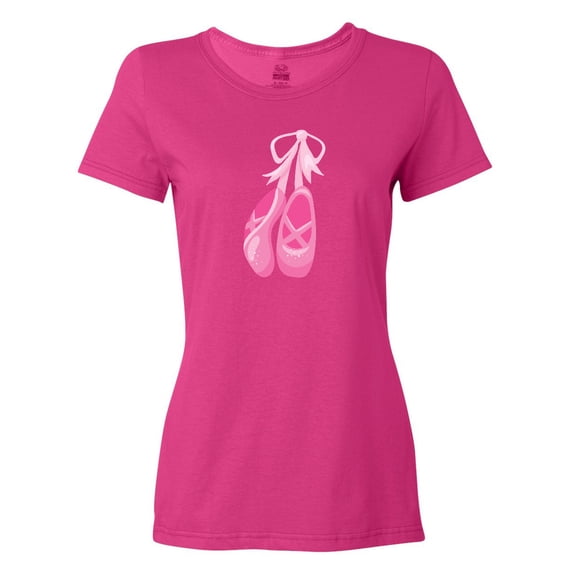 Inktastic Ballet Shoes, Ballet Slippers, Ballet Dance - Pink Women's T-Shirt