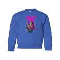 thumbnail image 1 of Inktastic Ballin' Girl Basketball Rainbow Splash Youth Sweatshirt, 1 of 4
